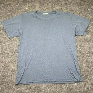 John Elliott Mens Short Sleeve T Shirt Grayish Blue Size 5 Made In USA